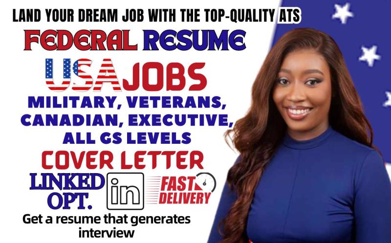 I will provide federal resume writing for your targeted federal job, USA jobs