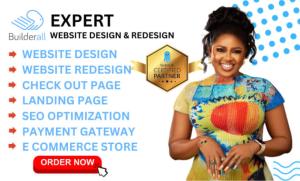 I will design builderall websites builderall landing page