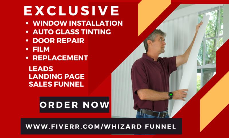 I will generate window installation replacement locksmith door tint firm repair leads