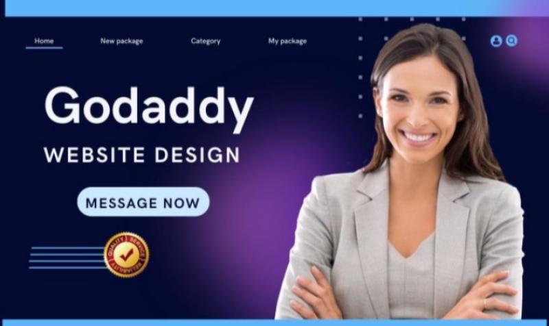 Godaddy, Godaddy website design, GoDaddy website redesign, fix any issue on GoDaddy