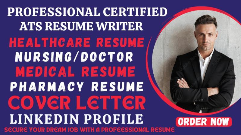 I will write healthcare, medical, nursing resume writing and cover letter