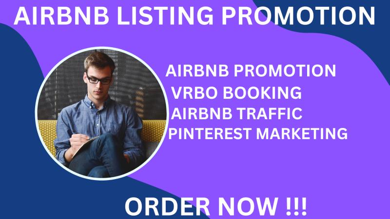 I will do Airbnb Promotion, Marketing, Listing Optimization, and VRBO Booking Services