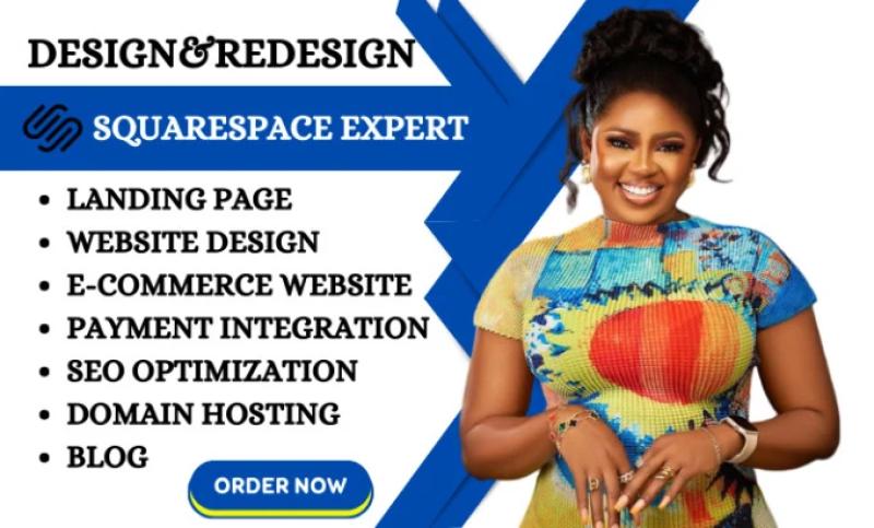 I will do responsive squarespace website design squarespace website redesign