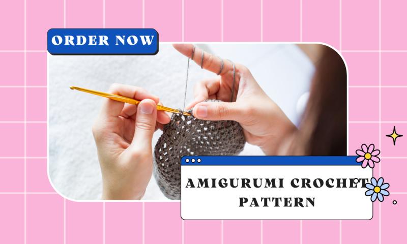 design and write a detailed amigurumi crochet pattern knitting