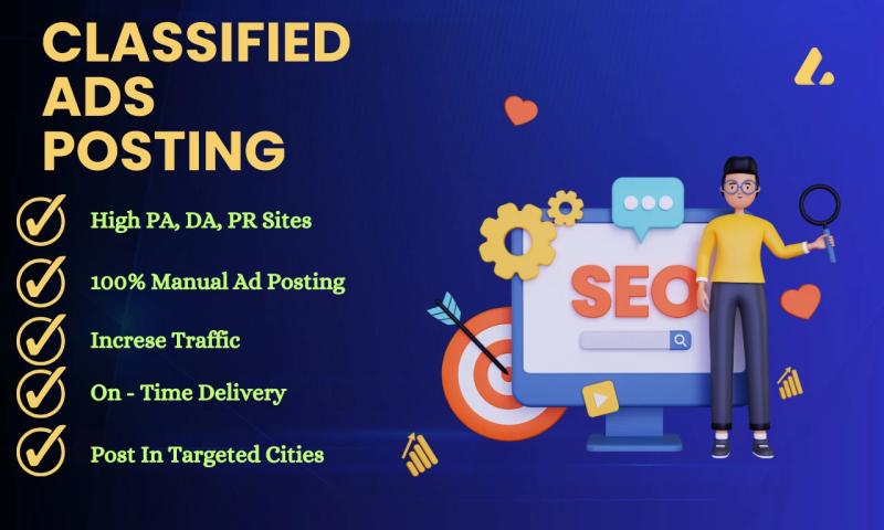 I will the best classified ad posting for your sites