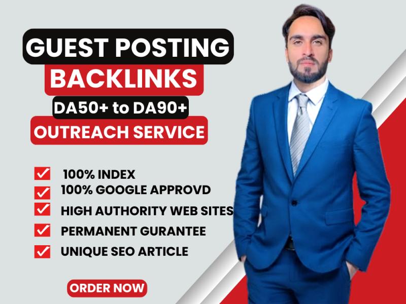 I Will Do Guest Posting Outreach Service on High Authority Sites