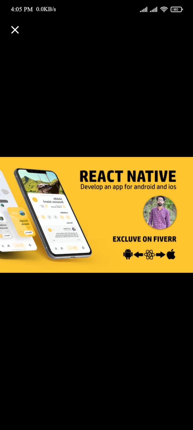 Develop and bug fix react native app