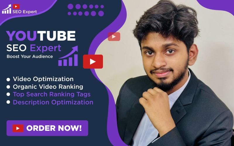 I will best youtube video SEO expert optimization rank on the top page