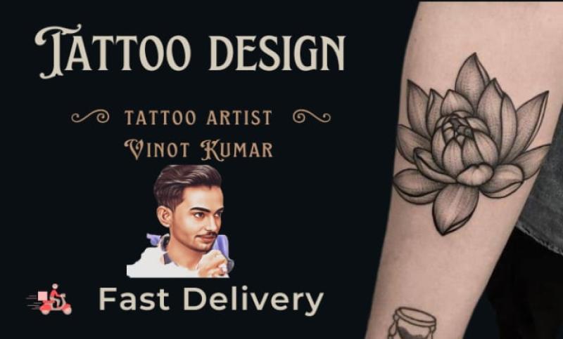 I will create modern tattoo design, unique design, 3d tattoo