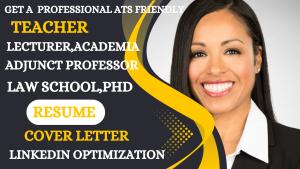 I will rewrite a Teacher, Law School, Adjunct Professor, Lecturer, Academia Resume