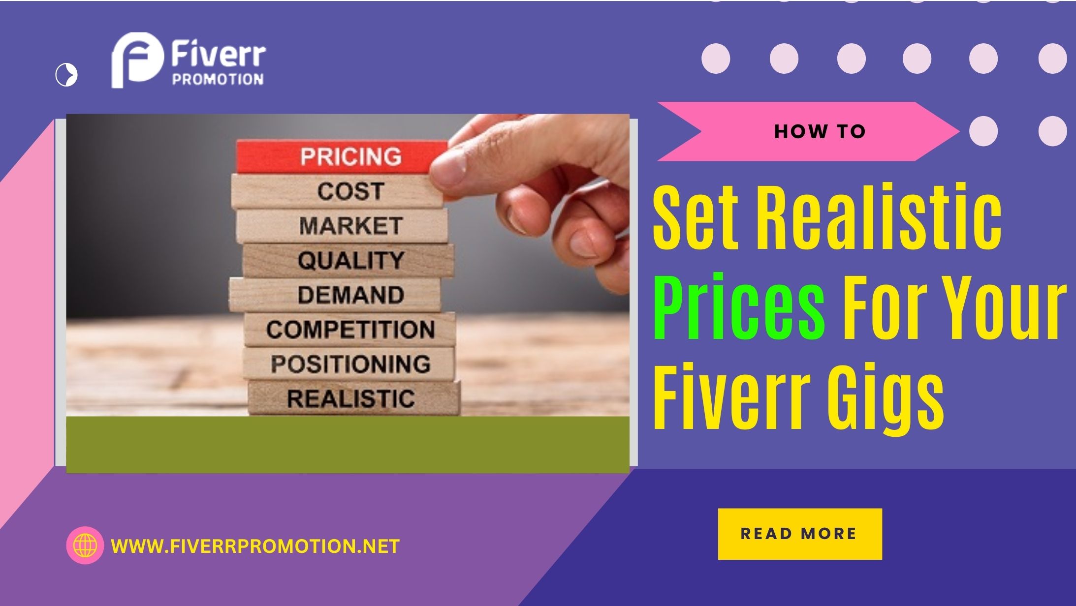How to set realistic prices for your Fiverr gigs