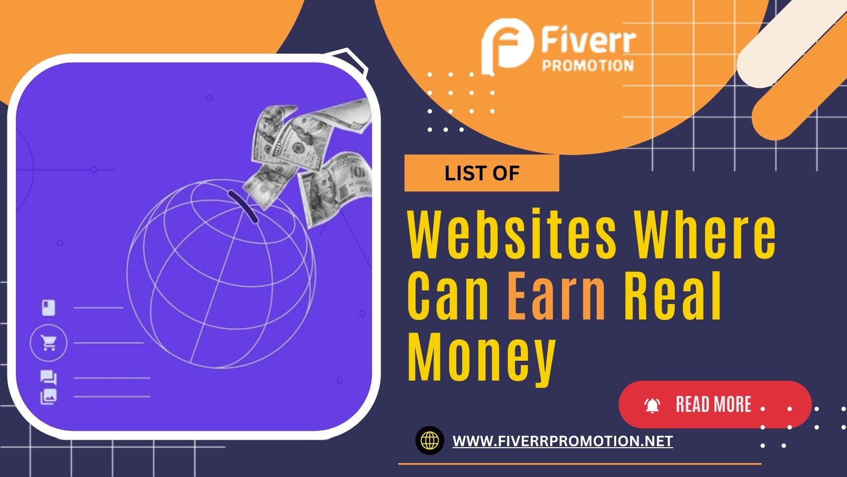 List of websites where can earn real money