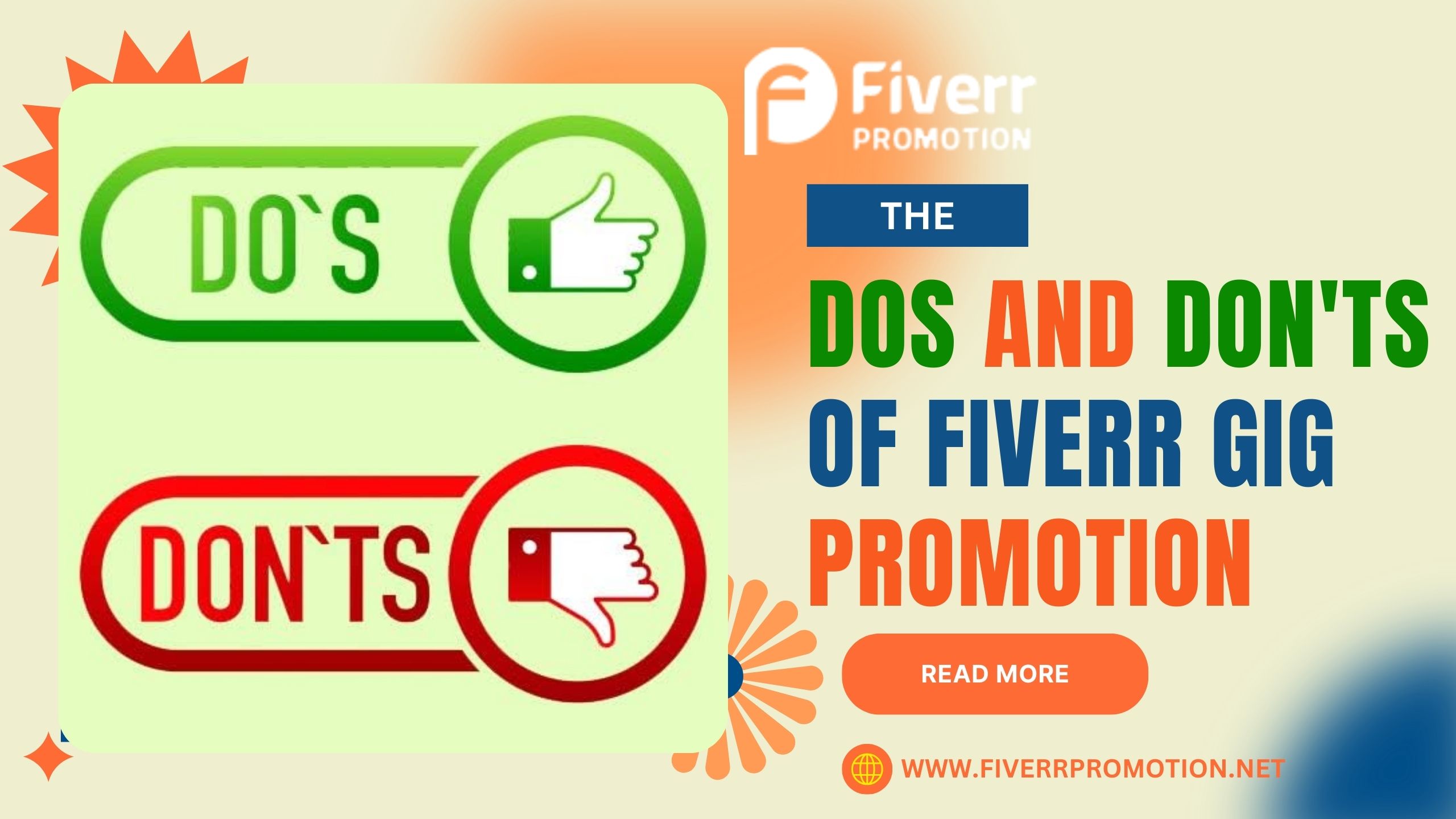 The dos and don’ts of Fiverr gig promotion