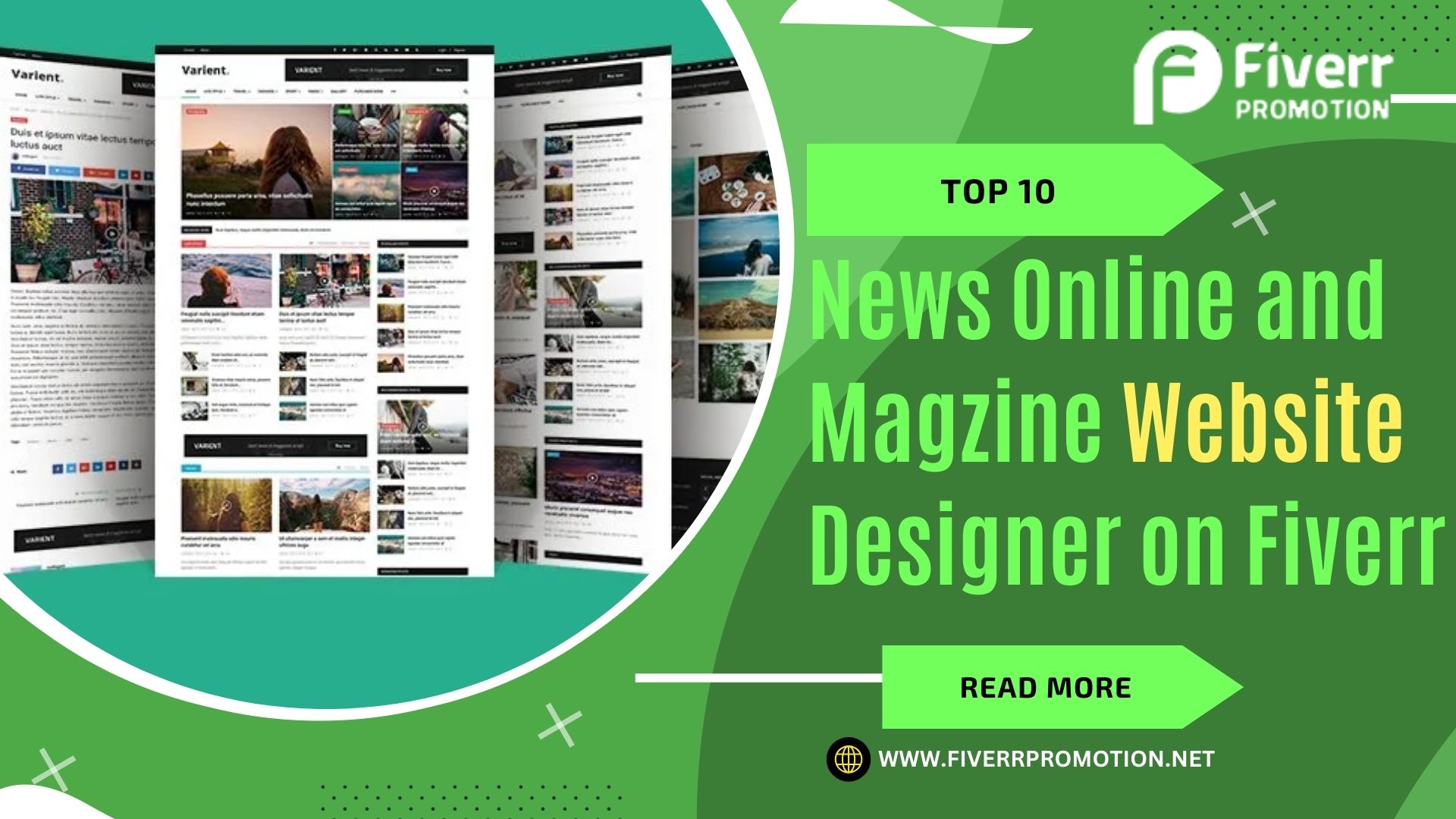 Top 10 News Online and Magzine Website Designer on Fiverr