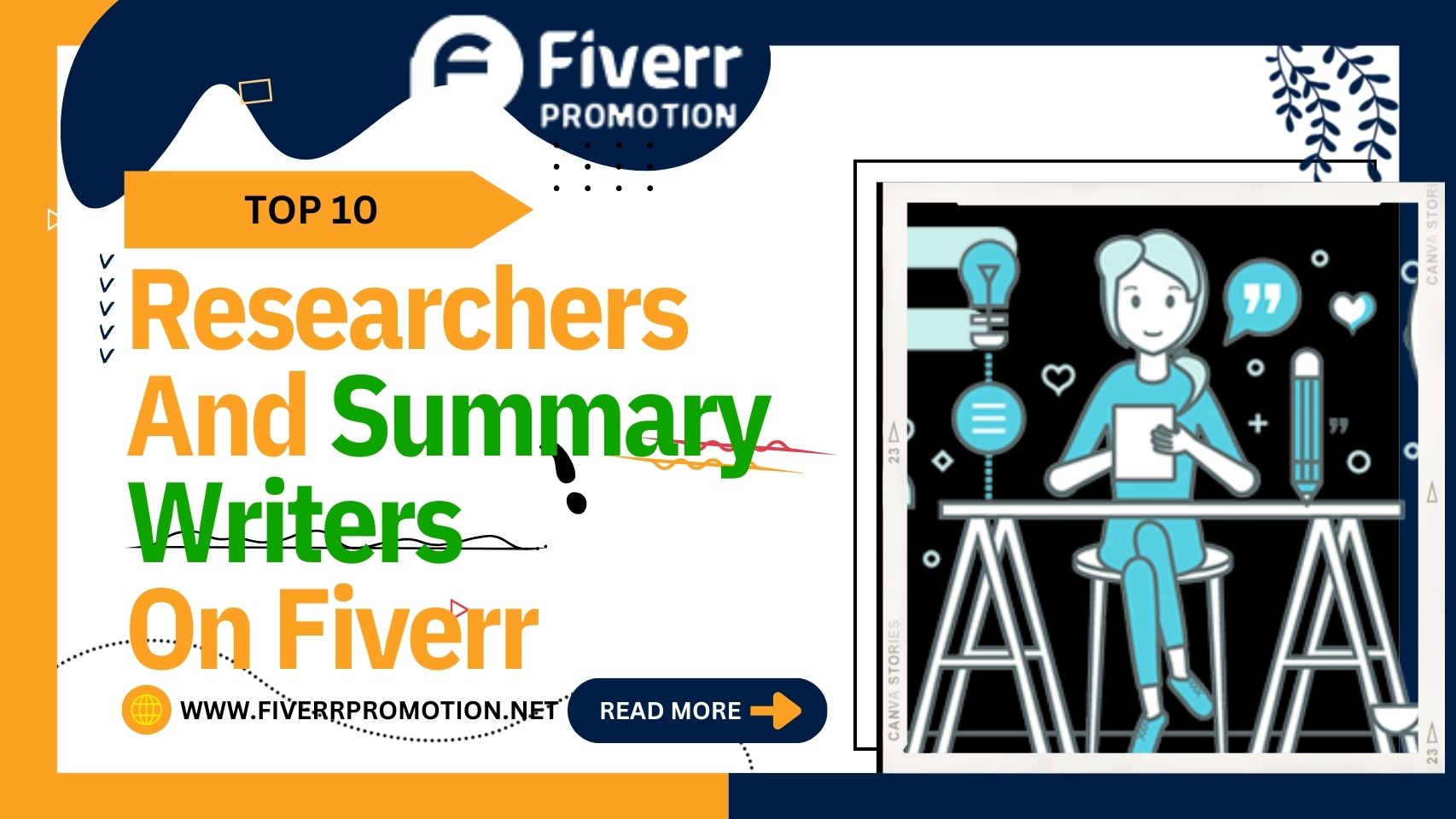 Top 10 Researchers and Summary Writers on Fiverr