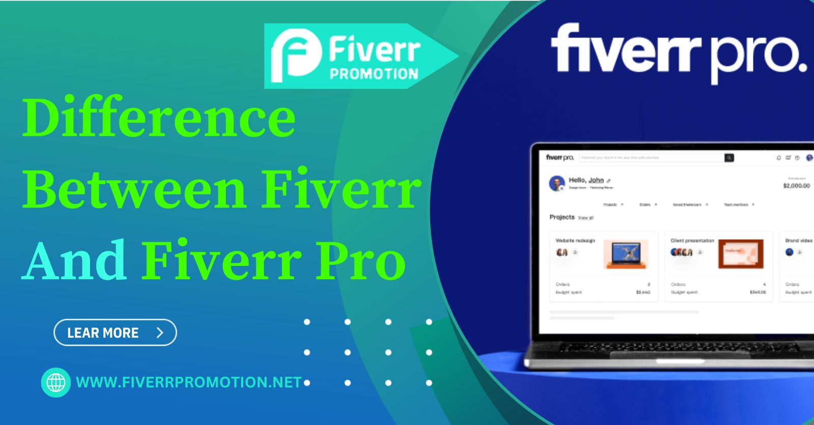 Difference Between Fiverr and Fiverr Pro