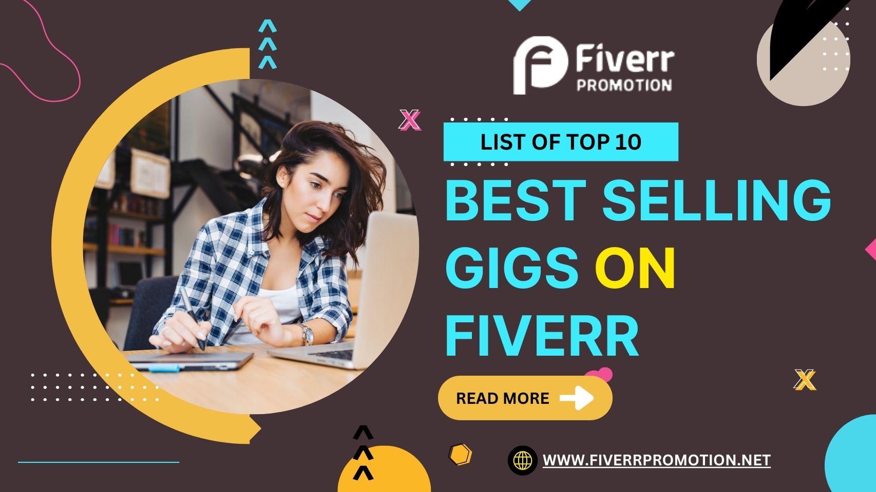 List of Top 10 Best Selling Gigs on Fiverr