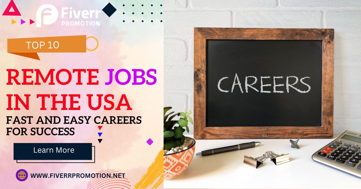 Top 10 Remote Jobs in the USA: Fast and Easy Careers for Success