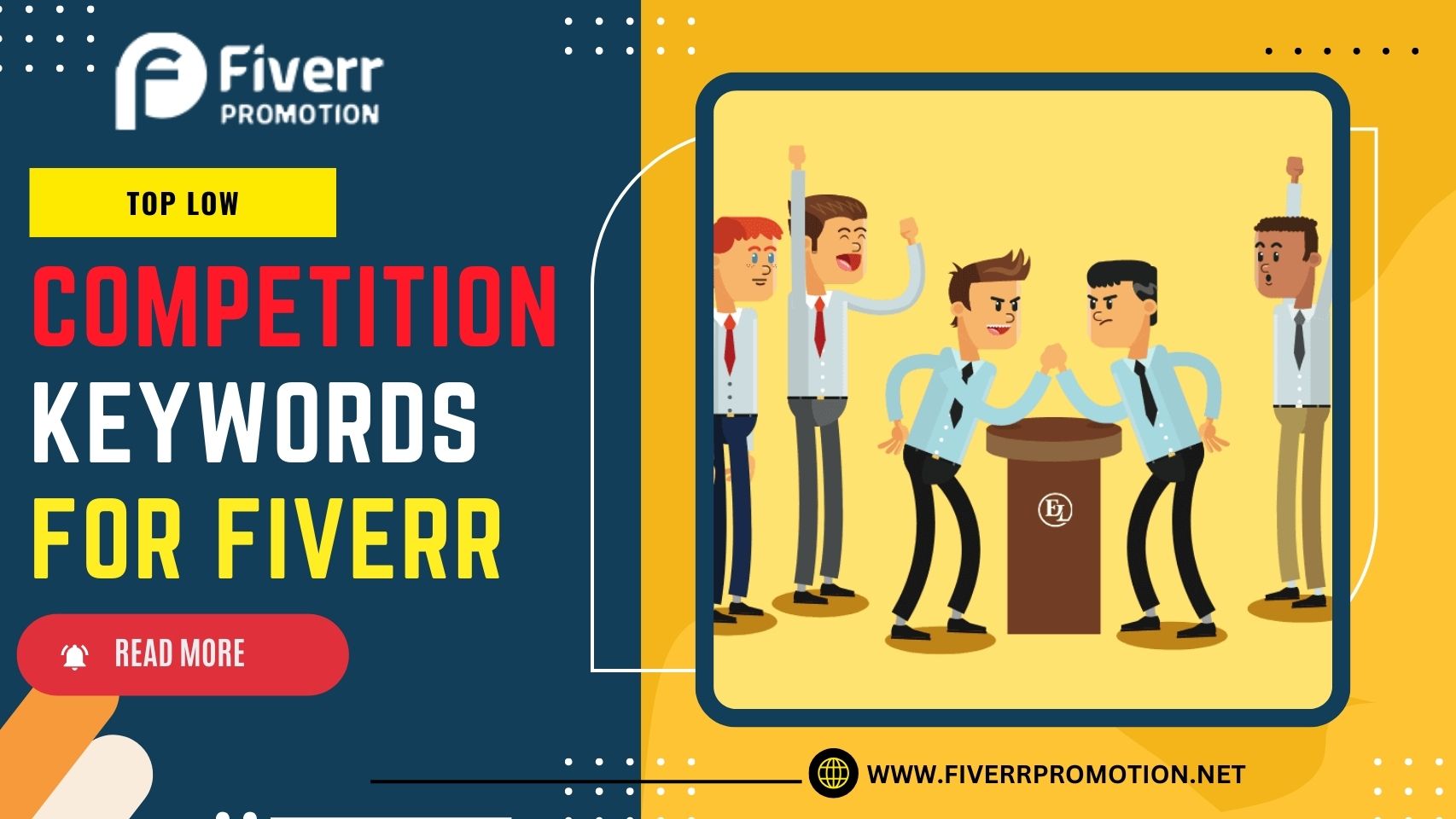 Top Low competition Keywords for Fiverr