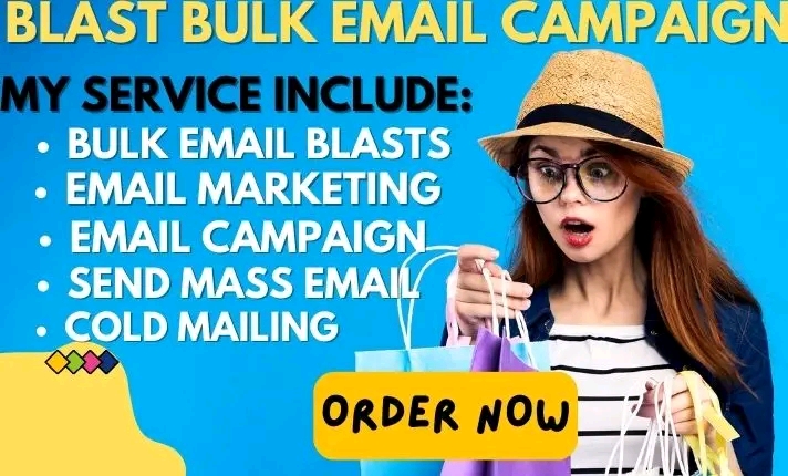 I will send million bulk email blasts and campaigns to your targeted audience