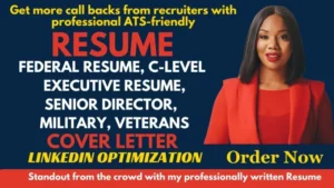 I will write executive resume, federal resume, usajobs resume