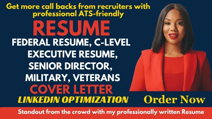 I will write executive resume, federal resume, usajobs resume