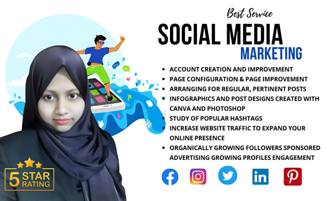 I will be your best social media manager and experienced digital marketer