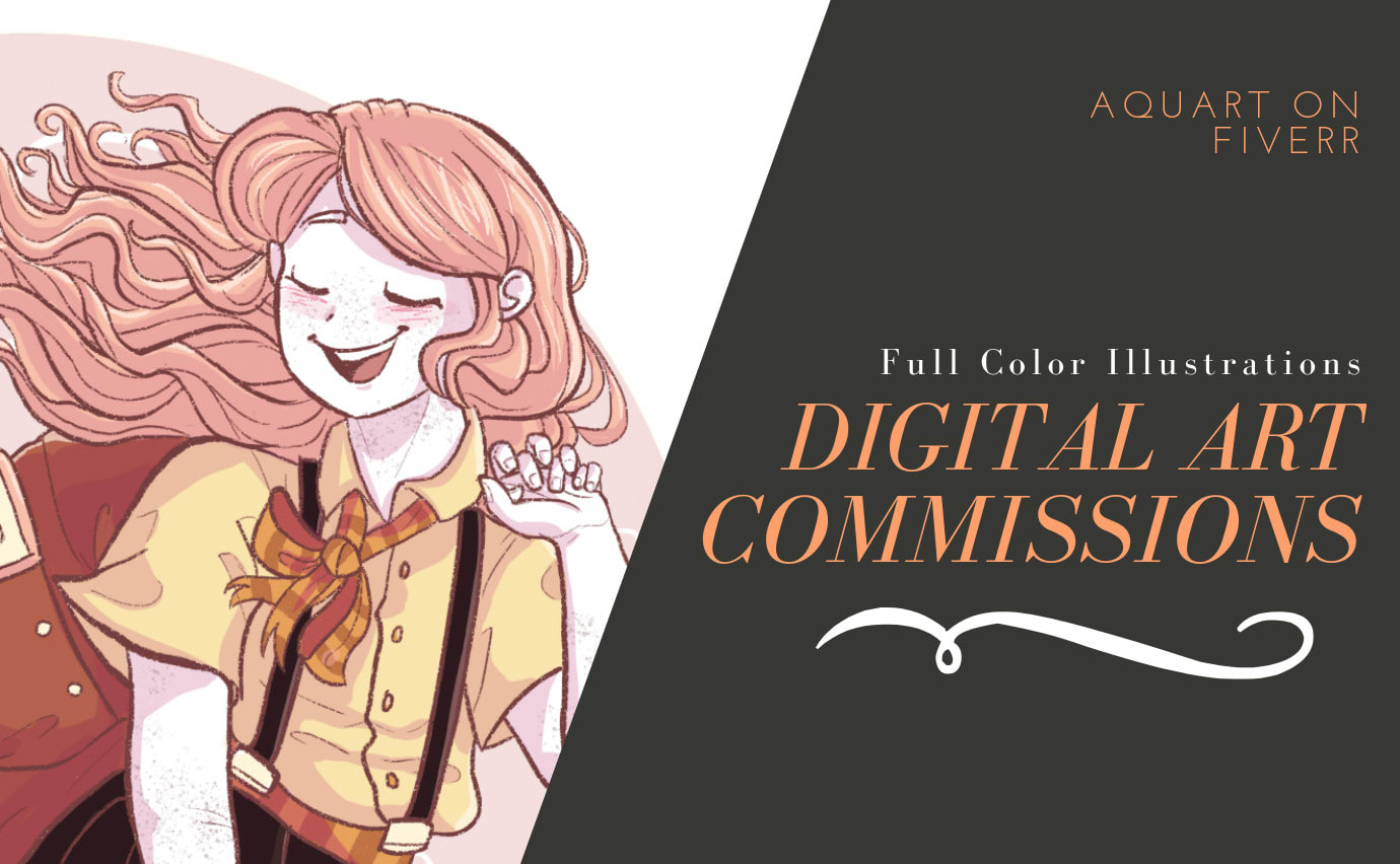 Do full color digital art commissions by Aquart | Fiverr
