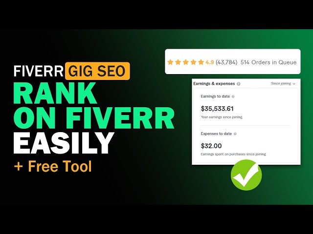 Fiverr Gig SEO : How to RANK Gig on Fiverr First Page with FREE TOOL - YouTube