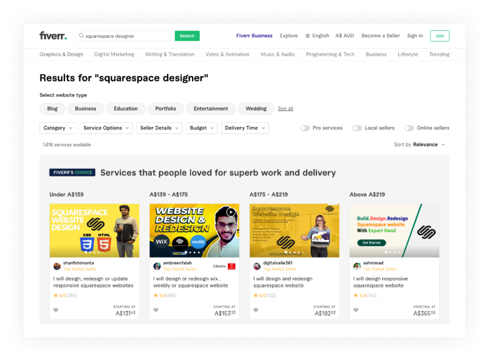 How to get clients on Fiverr as a new Squarespace designer — Applet Studio