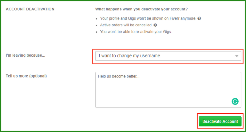 Is It Possible To Change Fiverr Username Of Your Profile?
