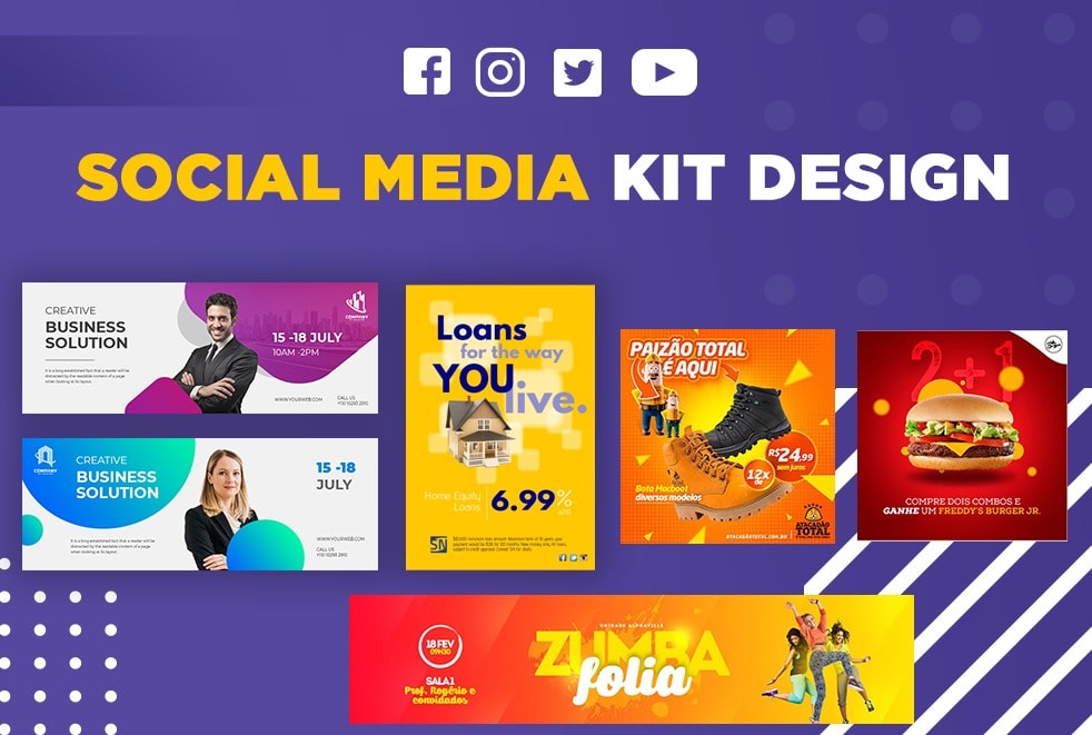 Design an amazing social media kit by Trollsmaker | Fiverr