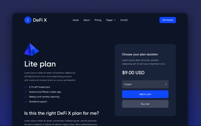 I will create a crypto ico, defi startup website and landing page