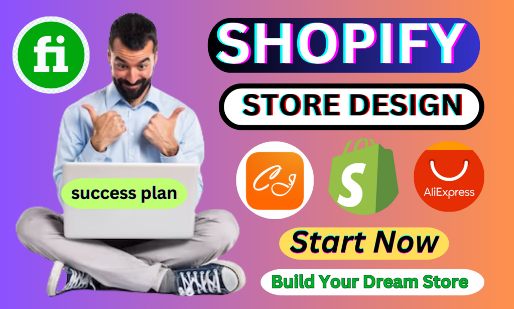 I will build your Shopify website or setup Shopify store design
