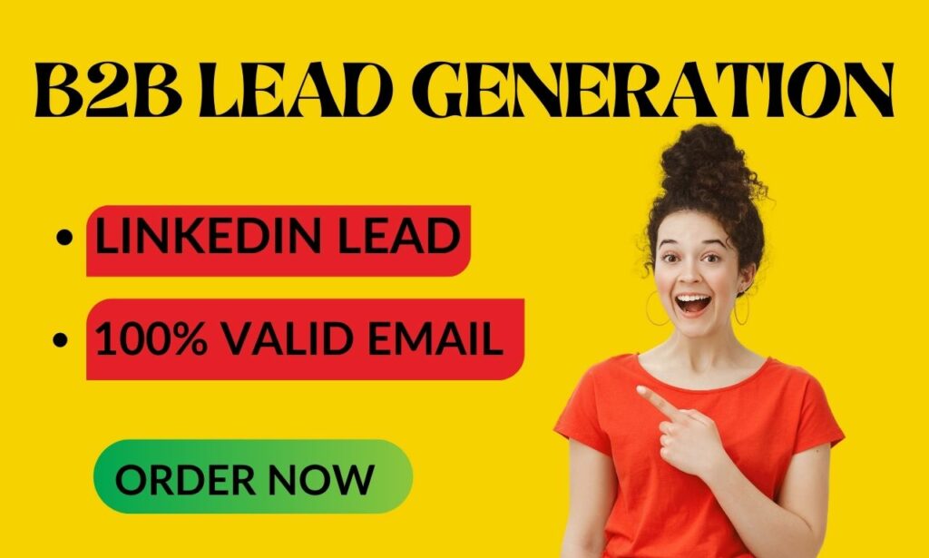 I will do b2b linkedin lead generation and contact list building