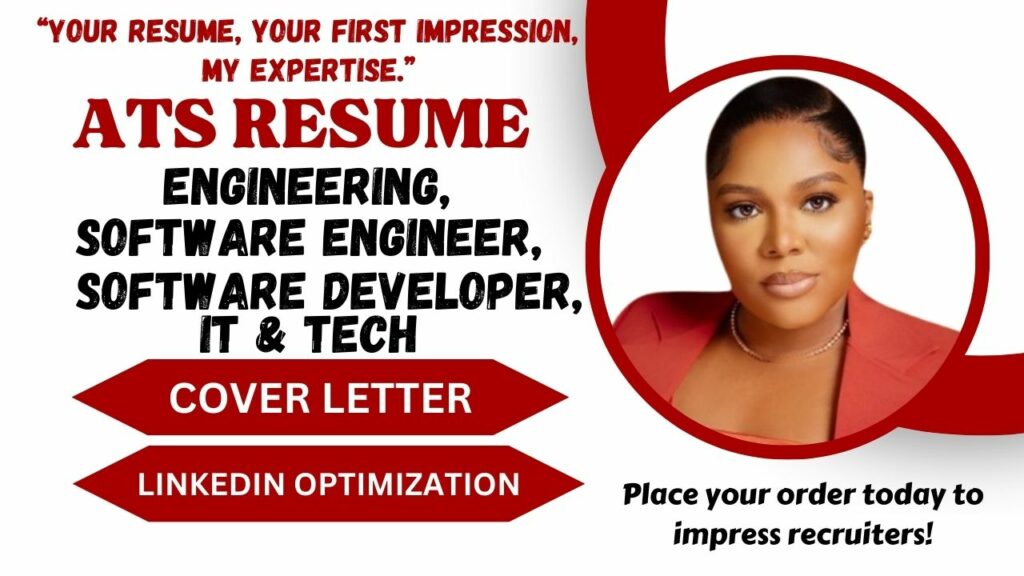 I will write engineering, software developer, tech, it, faang, resume, and cover letter
