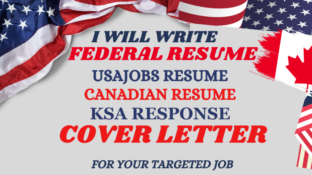 I will provide professional usajobs federal government resumes