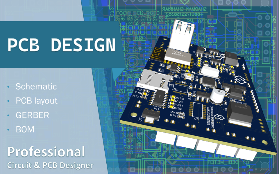 I will design schematic, pcb layout, and bom for you