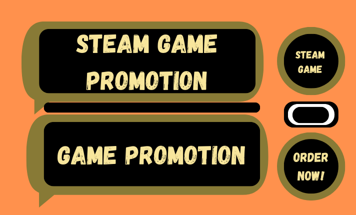 I will do organic steam game promotion, roblox game, game promotion and gain curators