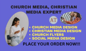 I will build church website, redesign church website, flyers, ministry website