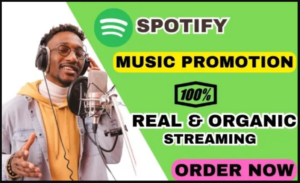 I will do organic spotify album promotion, spotify music promotion