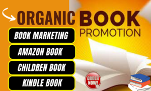 I will do book promotion, ebook promotion, amazon kindle, book marketing