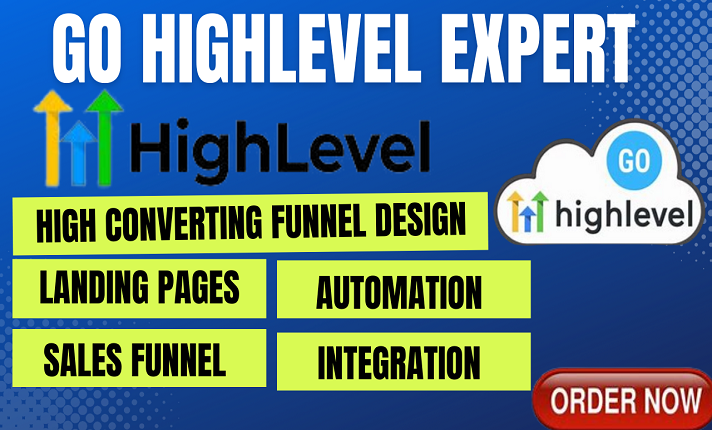 I will do go highlevel sales funnel go highlevel landing page go highlevel expert