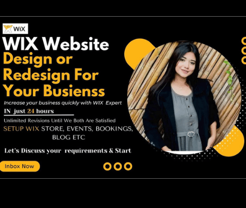 I will design or redesign wix website, responsive wix website for online store