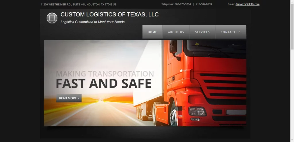 I will design logistics, trucking, dispatch, freight, moving company website