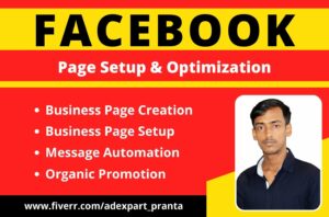 I will do facebook page creation and setup services for your brand