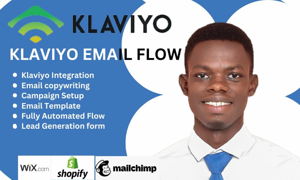 I will setup klaviyo flow, mailchimp automation for ecommerce store