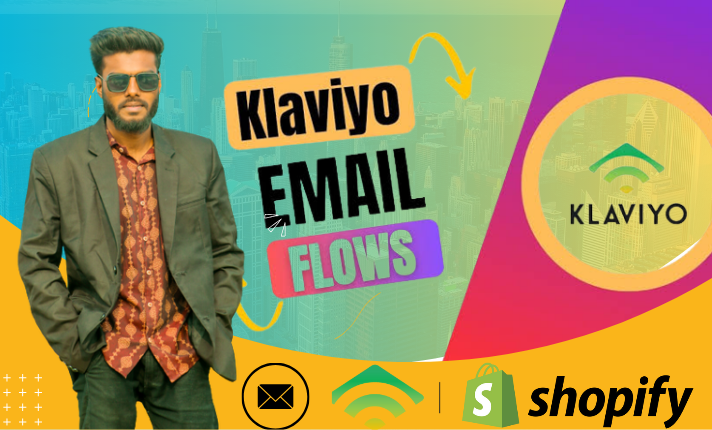 setup klaviyo email flows for shopify ecommerce business