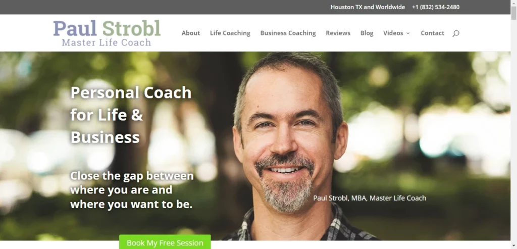 I will design life coaching website, consulting website for life coach