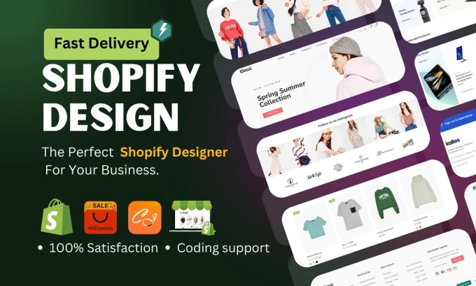 I will create shopify store design, redesign